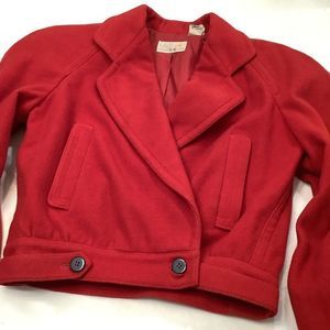 Vintage Liz Claiborne Red Double Breasted Jacket